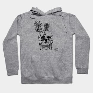 Inktober Poisonous Plants Skull Hoodie